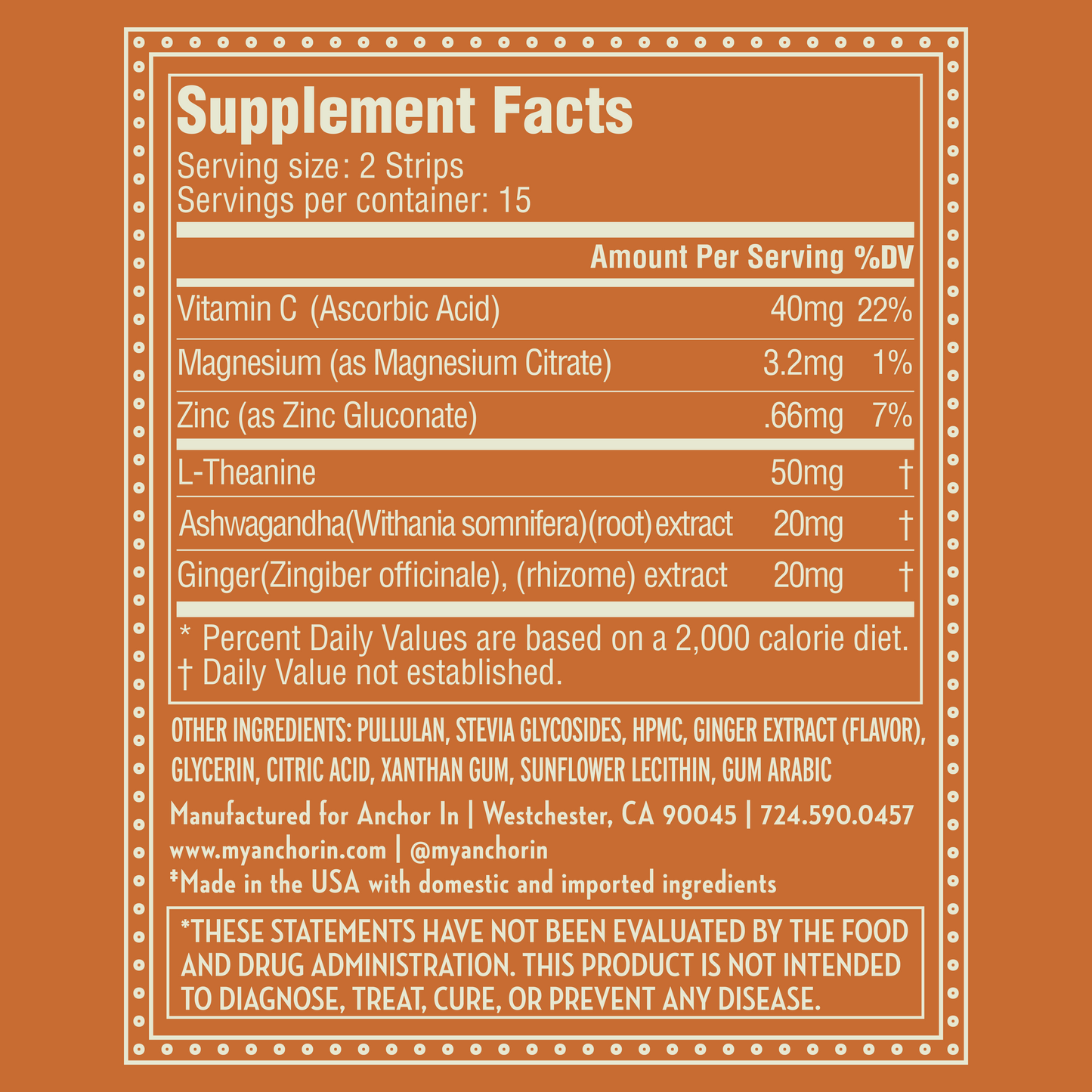 Ginger Focus Strips